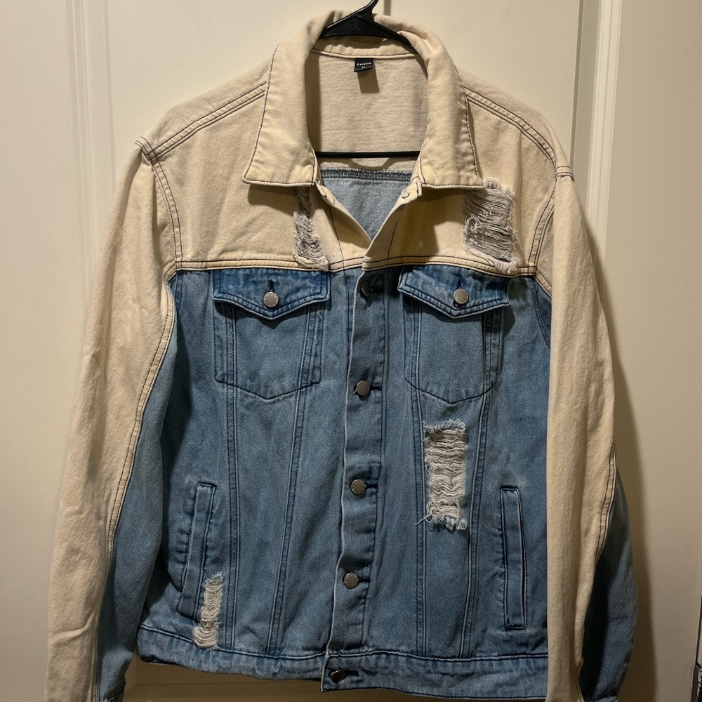 SHEIN Western Style Distressed Jacket